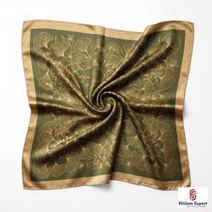 Premium Custom <b>Printed</b> Short Scarf Fabric OEM ODM White Label Textile Manufacturer for Fashion <b>Accessories</b> Export - Product Image 5