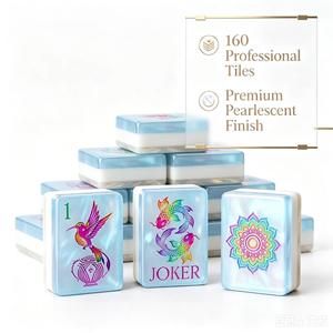 <b>Resin</b> <b>Crafts</b> Wholesale American Mahjong Set 144 Thick Acrylic Tiles, Custom Engraved Logo, Factory Direct for Export Gift - Product Image 5