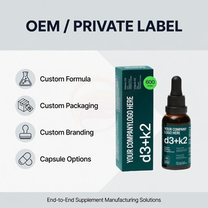 Private Label <b>Vitamin</b> D3 K2 <b>Liquid</b> Drops 5000 IU D3 120 mcg K2 Omega 3 MCT Oil Immune Bone Support Supplement - Product Image 6
