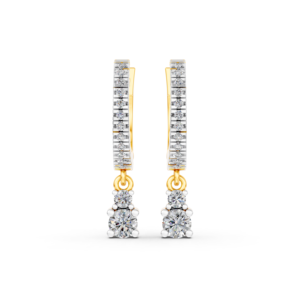Boucles d'oreilles en or massif 14K 9K 10K 18K avec diamants de laboratoire certifiés IGI, fabricant de bijoux fins éthiques RJC ODM OEM, vente en gros EA501904 - Product Image 1
