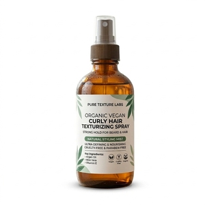 Top Sales Hot Deals Organic Vegan Curly Hair Texturizing <b>Spray</b> Strong Hold for Beard & Hair-Private Label - Product Image 1