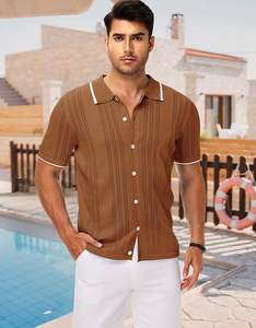 Chemises Polo en Lin pour Hommes à Manches Courtes Boutonnées – Décontractées, Habillées ou de Plage – Tendances Estivales - Product Image 2