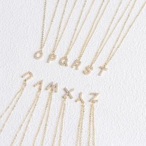 High-End 26 Letter English Pendant <b>Necklace</b> for <b>Women</b> <b>Cross</b>-Border Luxury Design Exclusive for Europe and America - Product Image 2