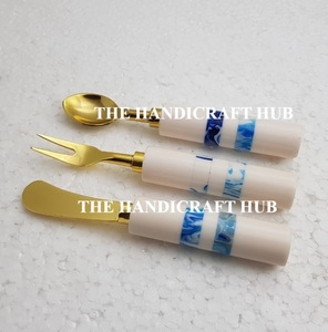 Hot Selling Design <b>Cheese</b> <b>Set</b> Kitchen Utensil Cutlery <b>Set</b> Stainless Steel <b>Cheese</b> <b>Set</b> Wood Resin Handle At very best Price - Product Image 3