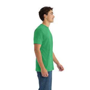 T-shirt décontracté pour homme, couleur gris foncé chiné, Next Level Plain Men Casual wear - Product Image 3