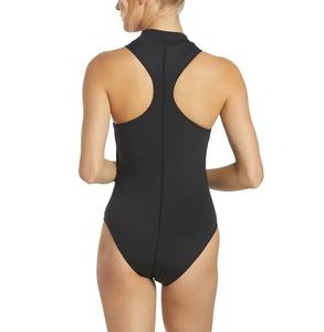 Plus Size Women's One-Piece Swimsuit <b>V</b>-Neck <b>V</b>-<b>Strings</b> Polyester/Nylon Anti-Bacterial Quick Dry Eco-Friendly Breathable OEM - Product Image 3