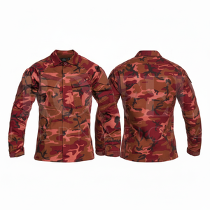 Custom Uniform Clothing Camouflage Design <b>Long</b> Sleeve Utility Shirt <b>Lightweight</b> Cotton Outdoor Workwear Casual Button Shirts - Product Image 6