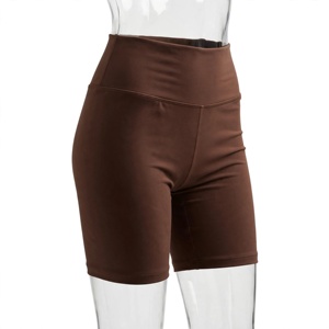 Shorts de compression sans couture en tricot color block taille haute pour hommes, grande taille, décontractés, sportifs, avec taille élastique et boutons en spandex - Product Image 4