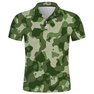 เสื้อเชิ้ตแขนสั้นผู้ชาย ผ้าโพลีเอสเตอร์ถัก ระบายอากาศได้ดี พิมพ์ลายดิจิตอล ป้องกันรอยยับ ใส่สบายๆ - Product Image 6