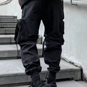 men techwear pants with modern street style for fashion wear mens techwear pants with flexible structure for active use - Product Image 3