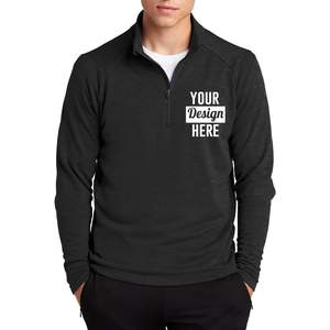 2025 personnalisable hommes St273 demi-fermeture éclair pull français éponge léger à capuche personnalisé couture Logo promotionnel - Product Image 1