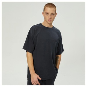 T-shirt surdimensionné personnalisé pour homme, 100% coton, coupe ample, streetwear de luxe, t-shirt surdimensionné uni - Product Image 6