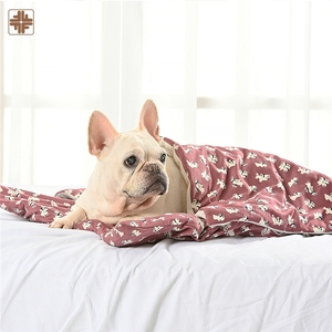 reversible 100% waterproof pet <b>bed</b> cover blanket with recycled materials - Product Image 5