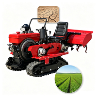 Tracteur à chenilles pour terres arides 25-80 CV avec 6 outils agricoles et garantie d'un an - Prix usine