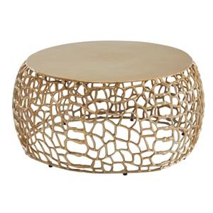Mesa de Centro Redonda de Ratán Moderna y Favorita, Muebles Hechos a Mano para Sala de Estar Contemporánea, Diseño Decorativo - Product Image 3