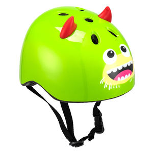 Casque de sport en PVC pour enfants - Design monstre mignon, matière plastique, taille réglable, unisexe, pour les âges 5-7 et 8-13 ans - Product Image 3
