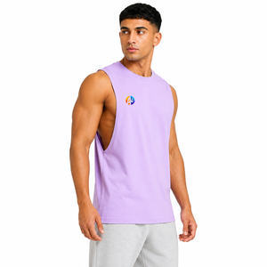 Sporty construction supports training with breathable Man Tank <b>Top</b> with clean style for fitness sessions plus summer <b>walks</b> - Product Image 4