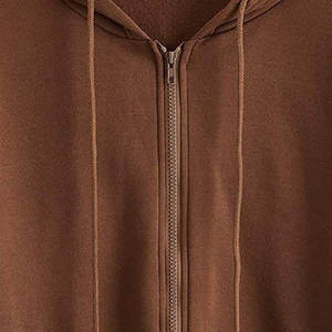 เสื้อฮู้ดซิปเต็มตัวพรีเมียมแบบสั่งทำพิเศษ ผ้าฝ้ายฟลีซ มีเชือกผูกฮู้ด กระเป๋าหน้า สไตล์ลำลอง สตรีทแวร์ รับผลิตแบบ OEM แบรนด์ส่วนตัว ขายส่ง - Product Image 3