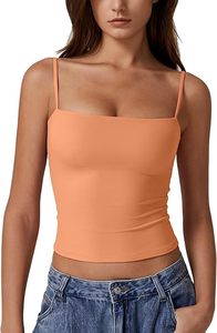 Custom Women's Tank <b>Tops</b> Breathable Camisole Built-In <b>Bra</b> One-Piece Knitted Undershirt Summer Layering Factory Women's Clothing - Product Image 6