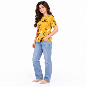 T-shirts imprimés pour femmes en tissu léger et doux, avec des motifs frais, pour un style décontracté au quotidien. - Product Image 6