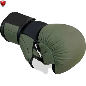 ถุงมือ MMA หนัง PU คุณภาพสูง แบบเปิดนิ้ว ปรับสายรัดข้อมือได้ ปิดด้วยแถบตีนตุ๊กแก บุฟองน้ำ สำหรับศิลปะการต่อสู้ มวย - Product Image 2