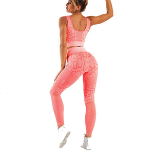 Wholesale Summer Gym Fitness Yoga Set Women Fashion Print <b>High</b> <b>Waist</b> Fitness Yoga Sets for Women with <b>high</b> quality - Product Image 3