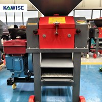 Machine de traitement d'alimentation de moteur diesel de haute précision, séparateur de grains, briseur de noyaux pour le soja, l'arachide, le maïs, le céréales