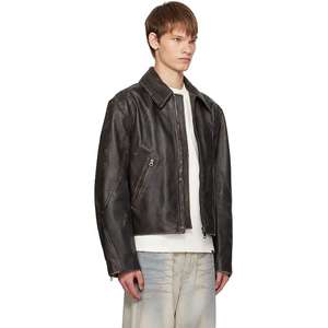 Chaqueta de Invierno para Hombre XS, Estilo Urbano, Piel de Vaca y Lona, Ecológica, Transpirable, Resistente al Viento, Ligera y Personalizable, Gran Venta - Product Image 1