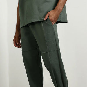 Conjunto deportivo informal de verano para hombre, de dos piezas, de alta calidad, de algodón, para adultos. - Product Image 4