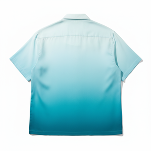 เสื้อเชิ้ตฮาวายฤดูร้อนขายส่งสำหรับผู้ชาย ลายพิมพ์ชายหาดแบบไล่เฉดสี แห้งเร็ว เสื้อแขนสั้นผู้ชาย - Product Image 4