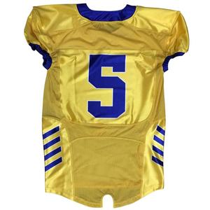 Vente en gros de maillots et pantalons de football américain personnalisés à manches courtes Tailles personnalisées brodées en polyester spandex grande taille - Product Image 3
