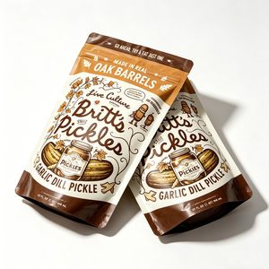 Sachet Doypack personnalisé à fermeture éclair en plastique pour fruits secs, cacahuètes, noix, amandes et mélange de noix de cajou - Product Image 4