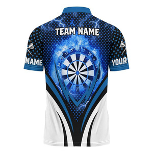 Camiseta Polo de Dardos de Alta Calidad, Transpirable, de Secado Rápido, 100% Poliéster, Sublimada, para Hombre, Diseño Personalizado - Product Image 6