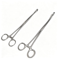 Pinces chirurgicales en acier inoxydable à pointe droite, prise en main manuelle de précision, certifiées CE Classe I, instrument chirurgical gynécologique pour hôpital