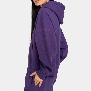 Sudadera con Capucha para Mujer, Cálida y Acogedora, de Algodón Grueso y Felpa, Manga Larga, para Moda Casual de Invierno y Actividades al Aire Libre - Product Image 3