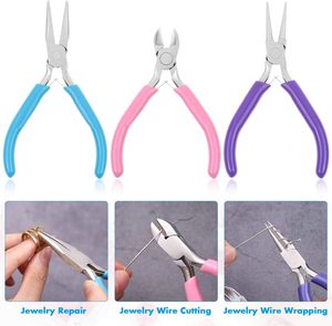 Pince à bec long professionnel en acier inoxydable, pince à bec fin de précision pour la fabrication de bijoux, le gainage de fils et les loisirs créatifs - Product Image 6