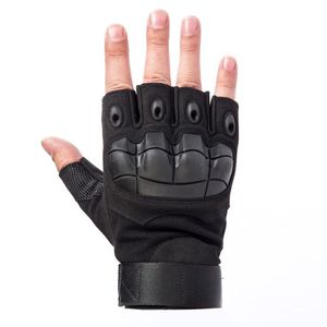 Guantes Tácticos Personalizables de Medio Dedo, Transpirables, con Nudillos de Goma Dura, Unisex, para Ciclismo, Antideslizantes, con Cierre de Gancho y Bucle - Product Image 3