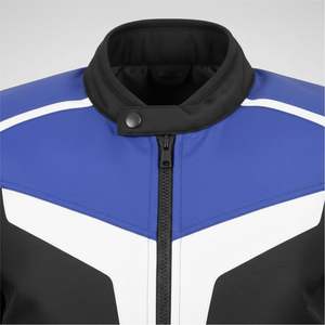 แจ็คเก็ตมอเตอร์ไซค์หนังพิมพ์ลายพรีเมียม ไซส์พลัส พร้อมแผ่นรองไหล่ป้องกัน สำหรับนักขี่มอเตอร์ไซค์ทุกเพศ - Product Image 5