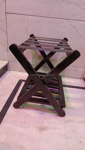 ชั้นวางกระเป๋าไม้กำมะหยี่สีกำมะหยี่ชั้นวางกระเป๋าแบบทันสมัยทำด้วยมือ - Product Image 6