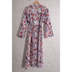 Bata Kimono Boho de Algodón para Mujer, Estampada, Tipo Pareo, Ropa Casual para Estar en Casa, Suave, Transpirable, de Secado Rápido, Bata de Verano, Regalo - Product Image 1