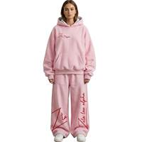 Pull épais de haute qualité, confortable, coupe régulière, surdimensionné, avec poignets côtelés extensibles, pour femme, couleur unie, style urbain, 100% coton