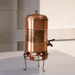 Luxury Eco-Friendly Modern Copper Water Storage Urn Artisan Crafted Beverage Dispenser Premium Tap Restaurant Hotel Home Dining - Product Image 4