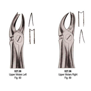Pinzas Manuales para Extracción Dental 101, Bicuspides Superiores e Inferiores, Dientes Deciduos, Instrumentos Universales Clase I - Product Image 6