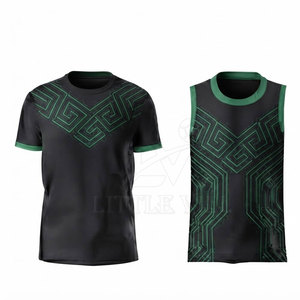Ensemble d'uniformes de rugby de qualité supérieure, tissu polyester léger, respirant, séchage rapide, couleurs d'équipe personnalisées, maillot et short assortis - Product Image 2
