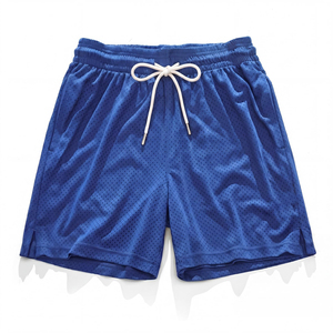 Pantalones Cortos Deportivos de Malla con Diseño Simple, Ajuste Relajado, Secado Rápido, Frescos y Cómodos, para Hombre - Product Image 3