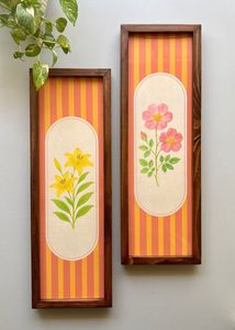 Handmade Customized Modern Rustic Natural Wood Triple <b>Collage</b> Silk Screen Printed Tabletop Picture <b>Frame</b> - Product Image 6