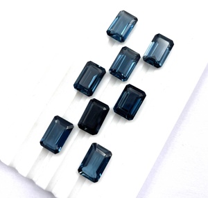Buena calidad Natural London Blue Topaz Octagon Cut 4-16 MM Piedra preciosa suelta Calidad AA Certificado IGI - Product Image 5