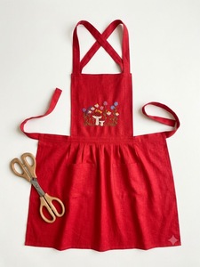 Delantal de Lino Bordado a Mano para Mujer, Delantales Bordados para el Hogar, Cocina, Jardín, OEM, Hecho en Vietnam - Product Image 4