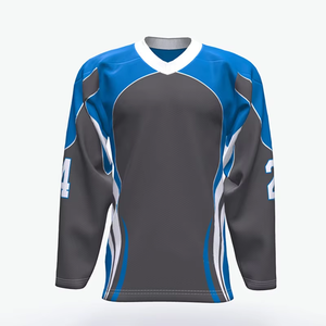 เสื้อฮอกกี้เยาวชนทีมสั่งทำผ้าตาข่ายบริการ OEM จากดีไซเนอร์แฟชั่น - Product Image 6