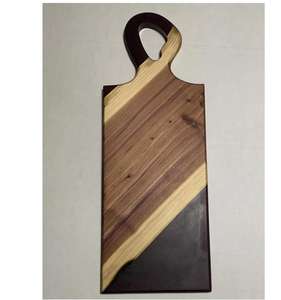 Planche à découper en résine époxy colorée et en bois pour couper les fruits, les légumes, la viande, planche à découper artisanale personnalisée pour ustensiles de cuisine - Product Image 2